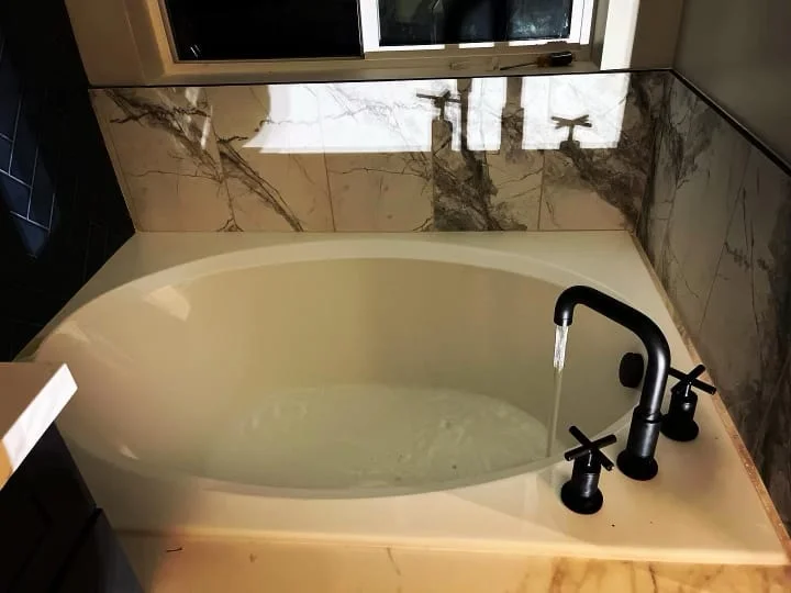 Large Tub Installation